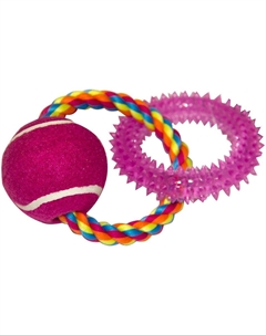 Игрушка для собак Мяч с кольцом на канате Chomper