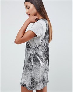 Платье мини с эффектом металлик Blank NYC Blank nyc