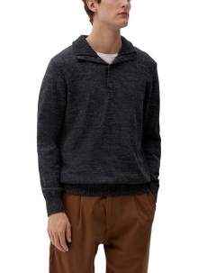 Хлопковый пуловер с воротником S.oliver