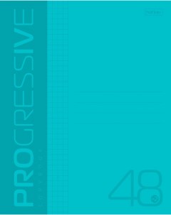 Тетрадь Hatber Progressive пластиковая обложка бирюзовая А5 клетка 48л Хатбер-м