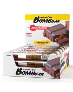 Протеиновый батончик Двойной шоколад 12 шт Bombbar