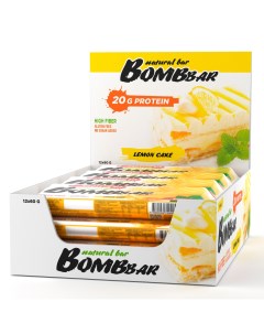Протеиновый батончик Лимонный торт 12 шт Bombbar