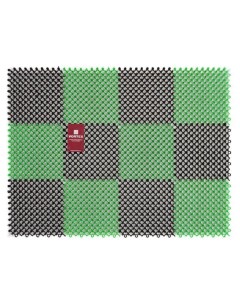 Коврик придверный Травка черно зеленый 42x56 см Vortex