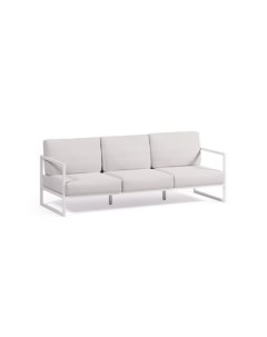 Comova Уличный 3 местный диван белый с белым алюминиевым каркасом 222 см La forma (ex julia grup)