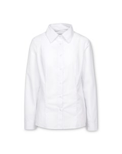 Рубашка женская с длинным рукавом Collar белая размер 42 170 176 No name