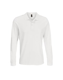 Рубашка поло с длинным рукавом Prime LSL белая размер XS No name