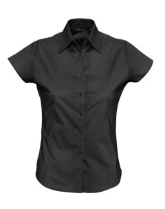 Рубашка женская с коротким рукавом Excess черная размер XXL No name