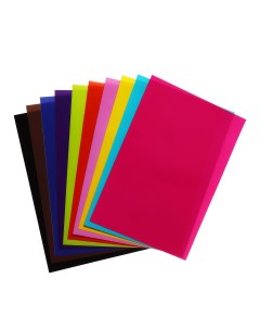 Бумага цветная формат а4 10 листов 10 цветов самоклеящаяся плотность 70 г м3 11 мкр Calligrata