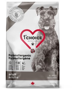 Корм hypoallergenic для взрослых собак всех пород с уткой 4 5 кг 1st choice