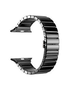 Ремешок Band Ceramic для Apple Watch 38 40 mm керамический черный Deppa