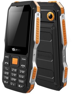 Мобильный телефон X04 черный оранжевый Olmio
