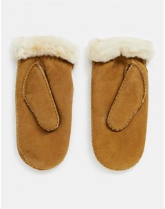 Варежки из овчины с логотипом Ugg