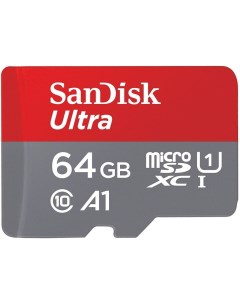 Карта памяти microSDXC 64GB Ultra Class 10 SDSQUA4 064G GN6MN без адаптера Sandisk