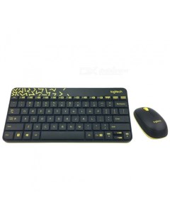 Комплект мыши и клавиатуры MK240 черный жёлтый 920 008213 Logitech