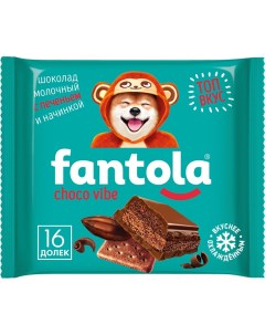 Шоколад Fantola Choco vibe молочный с печеньем 66г Ооо кондитерская фирма алтай
