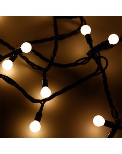 Светодиодная гирлянда ARD-BALL-CLASSIC-D13-10000-BLACK-100LED WARM (230V, 7W) (, IP65) 025572 Ardecoled