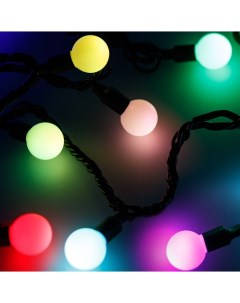 Светодиодная гирлянда ARD-BALL-CLASSIC-D23-10000-BLACK-80LED RGB (230V, 3.5W) (, IP65) 025619 Ardecoled