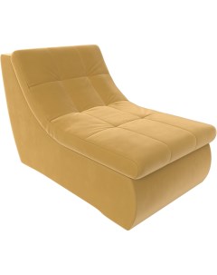 Модуль Холидей кресло микровельвет желтый 112666 Лига диванов