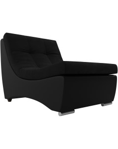 Модуль Монреаль кресло основа микровельвет черный компаньон экокожа черная 111439 Лига диванов