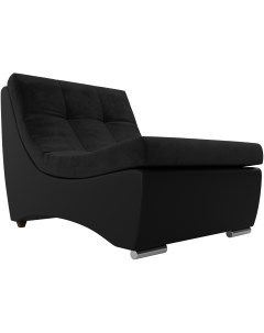 Модуль Монреаль кресло основа велюр черный компаньон экокожа черная 111429 Лига диванов
