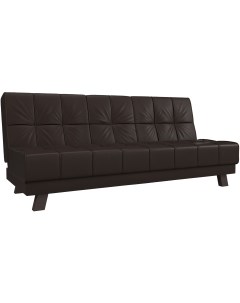 Прямой диван Винсент (экокожа коричневая) 102882 Лига диванов