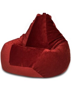 Кресло мешок Груша Бордовый Микровельвет 3XL Классический Dreambag