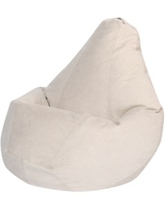 Кресло мешок Груша Светло Бежевый Велюр XL Классический Dreambag