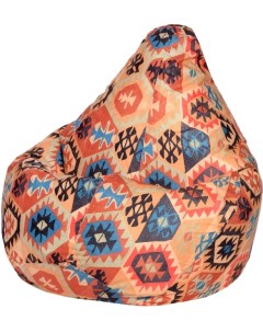 Кресло мешок Груша Мехико Оранжевое L Классический Dreambag