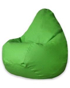 Кресло мешок Груша Зеленая ЭкоКожа XL Классический Dreambag
