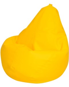Кресло мешок Груша Желтая ЭкоКожа 2XL Классический Dreambag