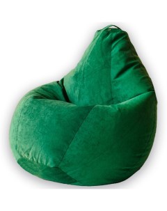 Кресло мешок Груша Зеленый Микровельвет L Классический Dreambag