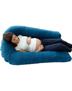 Подушка для беременных U образная Синий мкв Холлофайбер Dreambag