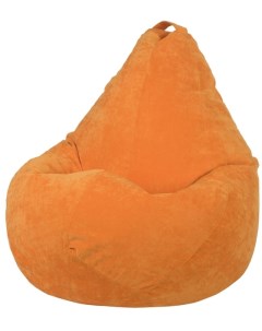 Кресло мешок Груша Оранжевый Микровельвет 2XL Классический Dreambag
