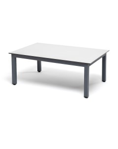 Журнальный столик из HPL 95х60 H40 каркас серый графит цвет столешницы молочный 4sis