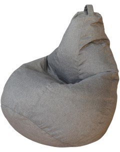 Кресло мешок Груша Серая Рогожка L Классический Dreambag