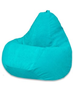 Кресло мешок Груша Бирюзовый Микровельвет 2XL Классический Dreambag