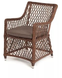 Плетеное кресло из искусственного ротанга цвет коричневый 4sis