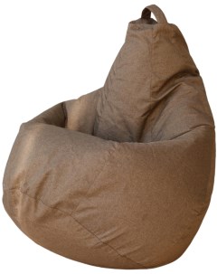Кресло мешок Груша Светло Коричневая Рогожка L Классический Dreambag