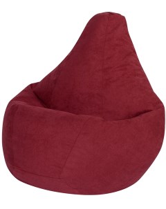 Кресло мешок Груша Бордовый Велюр L Классический Dreambag