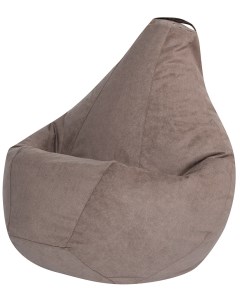 Кресло мешок Груша Бежевый Велюр XL Классический Dreambag