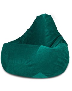 Кресло мешок Груша Изумрудный Микровельвет XL Классический Dreambag