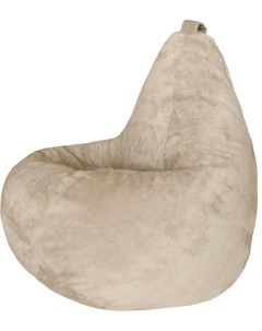 Детское кресло мешок Бежевый Микровельвет L Классический Dreambag