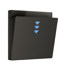 Накладка для электронного карточного выключателя черный матовый W1163108 a062006 Werkel