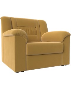 Кресло Карелия микровельвет желтый 113300 Лига диванов