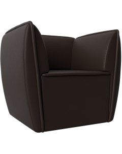 Кресло Бергамо экокожа коричневая 112025 Лига диванов