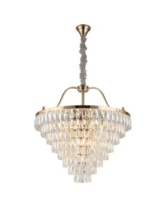 Подвесная каскадная люстра хрустальная Aployt
