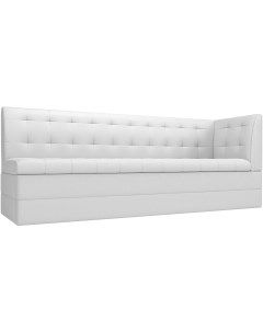 Кухонный диван Бриз с углом (экокожа белая) 100387 Лига диванов