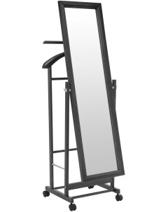 Вешалка с зеркалом Сиэтл (Массив бука,Металл,Пластик/Венге) арт.2000000092355 Leset