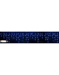 Гирлянда светодиодная Бахрома синяя 220B LED провод прозрачный IP65 Rich led