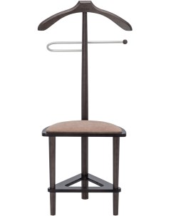 Вешалка со стулом Атланта (Массив бука,МДФ,Массив бука,Микровелюр/Венге) арт.2000000092393 Leset